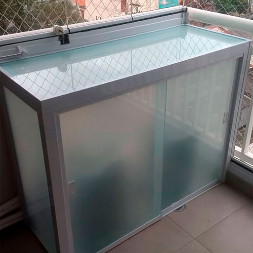 Caixa de Vidro para Ar-Condicionado